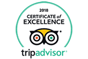2018 TripAdvisor Certificate of Excellence received by the Astagina Resort