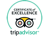 TripAdvisor Certificate of Excellence received by the Astagina Resort