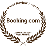 Guest Review Awards badge from Booking.com for Astagina Resort