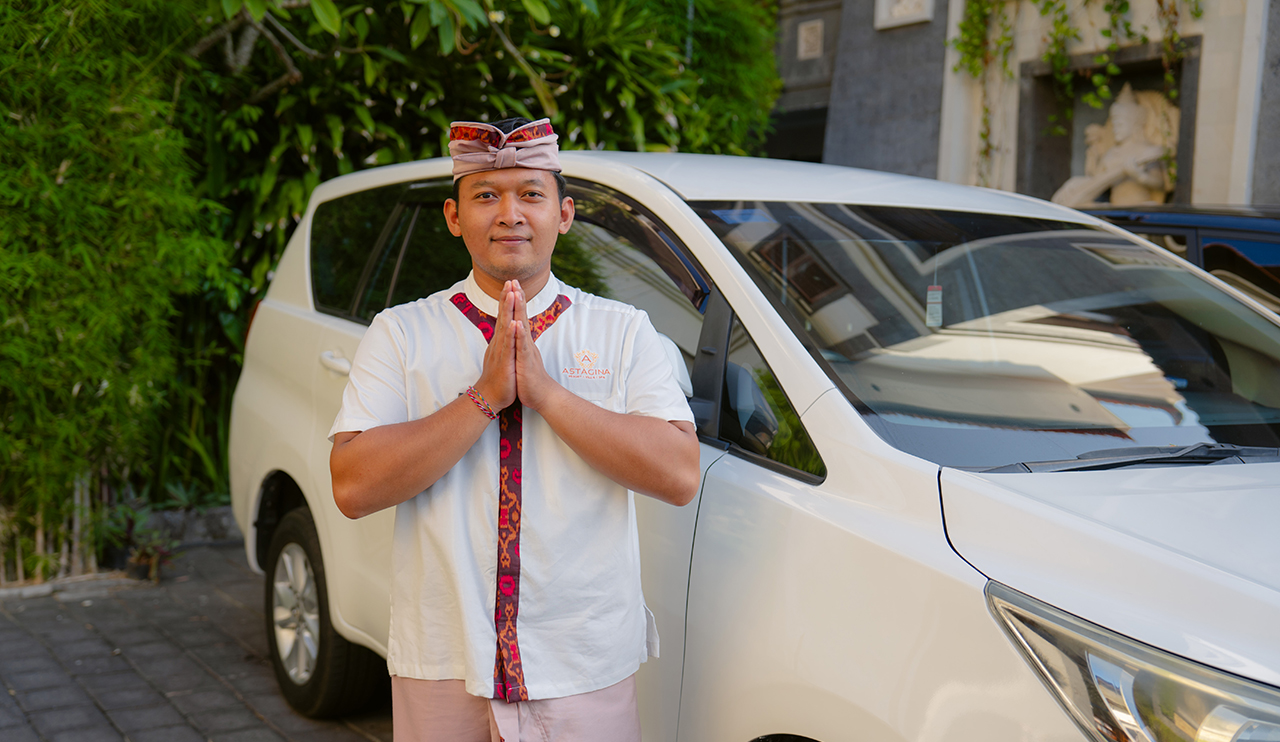 Professional resort driver at Astagina Resort