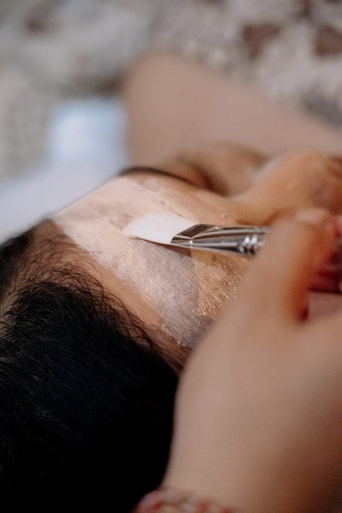 Hydrating organic face mask application during the Spa Radiance package at Anjali Spa Astagina Resort Legian